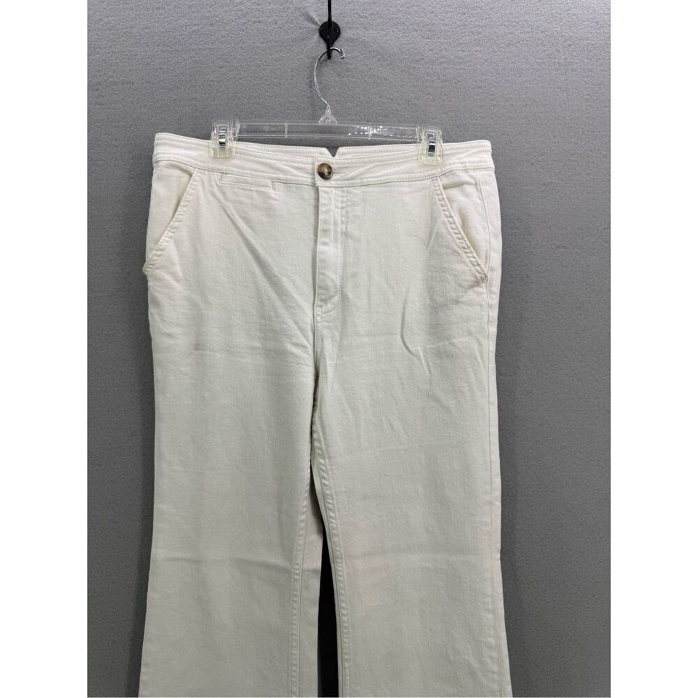 Anthropologie x Pilcro and the Letterpress High-Rise Bootcut Jeans White Size 32 - Picture 4 of 12